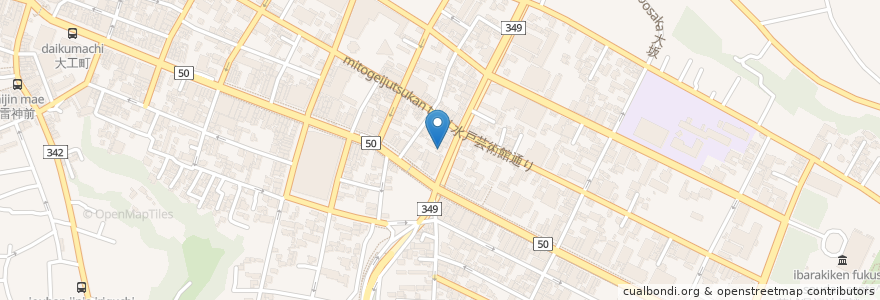 Mapa de ubicacion de 小口内科医院 en 日本, 茨城県, 水戸市.