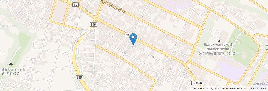 Mapa de ubicacion de そば たかはし en Japão, 茨城県, 水戸市.