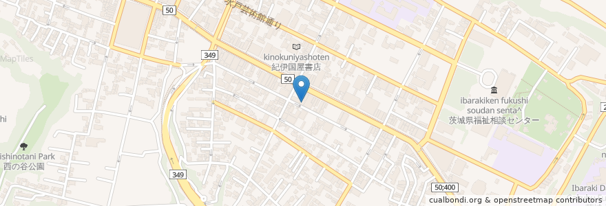 Mapa de ubicacion de 喫茶&軽食 アラスカ en 日本, 茨城県, 水戸市.