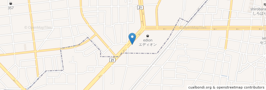 Mapa de ubicacion de ミスタードーナツ en 일본, 오카야마현, 岡山市, 南区, 北区.