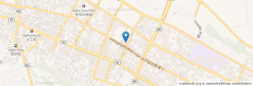 Mapa de ubicacion de パブハウス美雅 en Giappone, Prefettura Di Ibaraki, 水戸市.