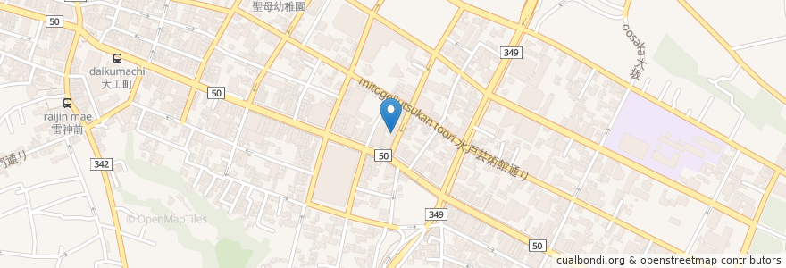 Mapa de ubicacion de イタリアン タンティサルティ en 일본, 이바라키현, 水戸市.