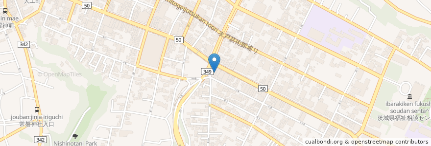 Mapa de ubicacion de 江戸千家 茶道教室 小野瀬 en 일본, 이바라키현, 水戸市.