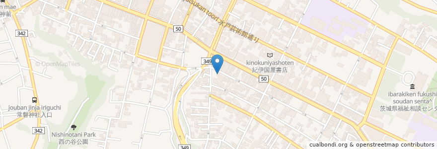 Mapa de ubicacion de TOF数学会 en Japan, Präfektur Ibaraki, 水戸市.