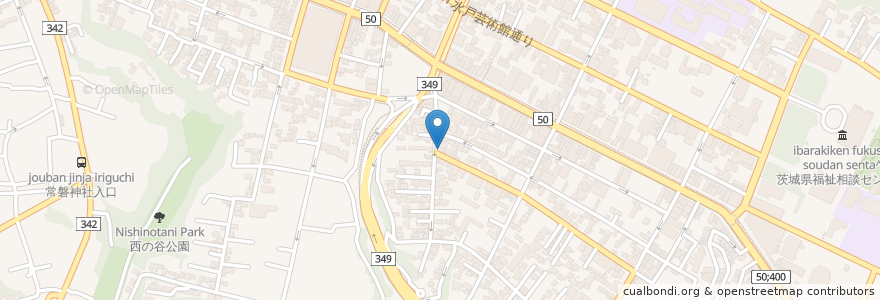 Mapa de ubicacion de 田山歯科医院 en 日本, 茨城県, 水戸市.