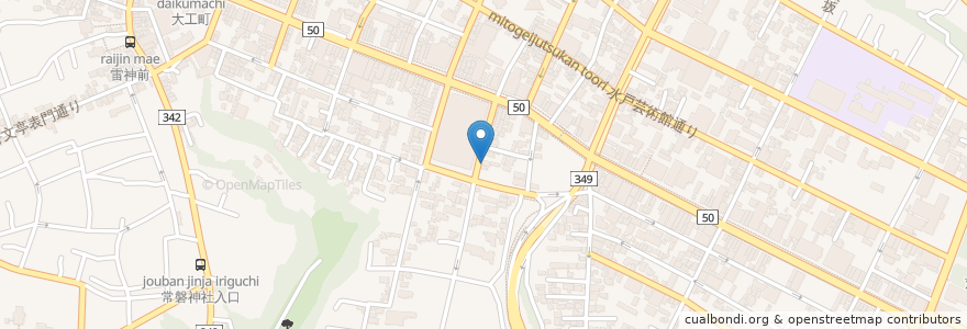 Mapa de ubicacion de 高崎歯科医院 en 일본, 이바라키현, 水戸市.