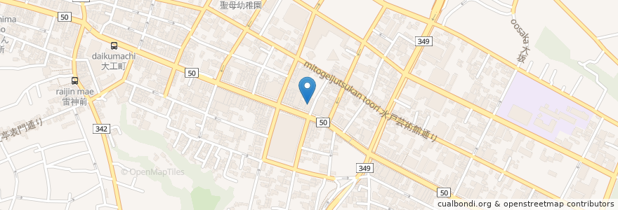 Mapa de ubicacion de トム英才教室 en Japón, Prefectura De Ibaraki, 水戸市.