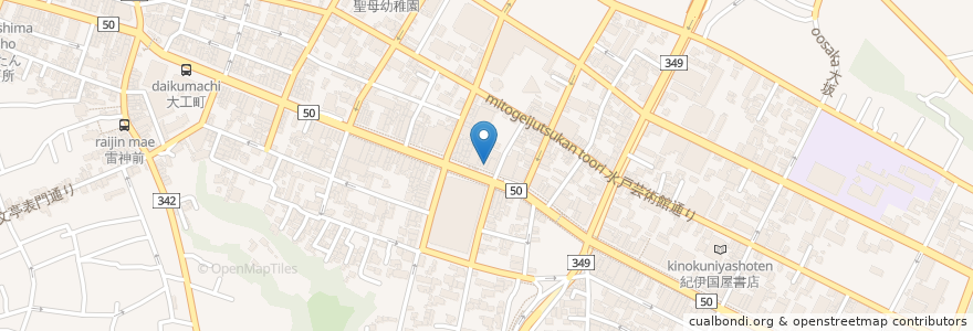 Mapa de ubicacion de 東進衛星予備校 en Japão, 茨城県, 水戸市.