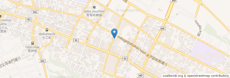 Mapa de ubicacion de 新興楼 en Japan, Ibaraki Prefecture, Mito.