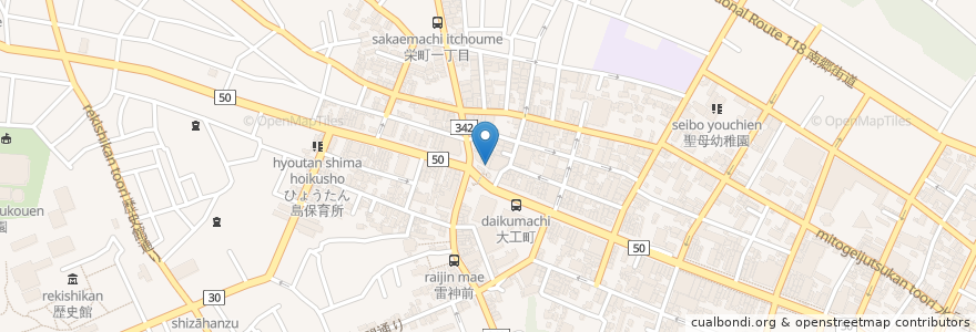 Mapa de ubicacion de CRESCER CLUB en Japan, 茨城県, 水戸市.