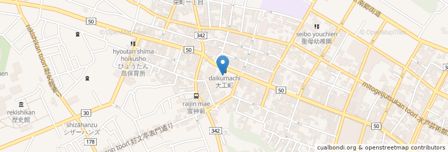 Mapa de ubicacion de ガーデンキッチン リチェッタ en Japonya, 茨城県, 水戸市.