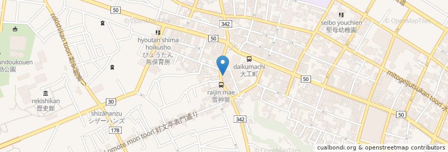 Mapa de ubicacion de すずきラーメン en Jepun, 茨城県, 水戸市.