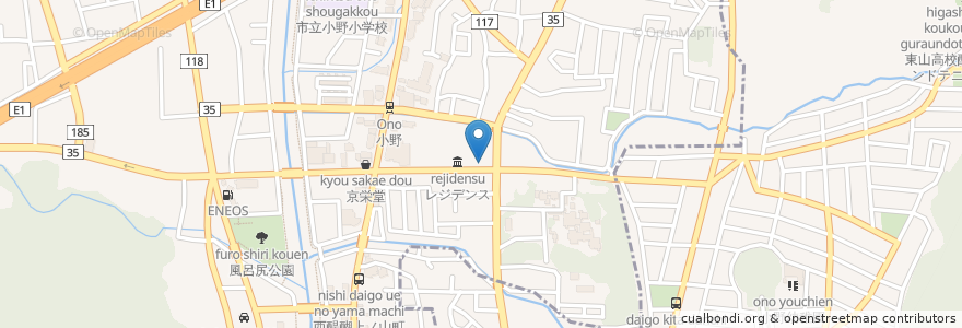 Mapa de ubicacion de 本家かまどや en Japón, Prefectura De Kioto, Kioto, 山科区.