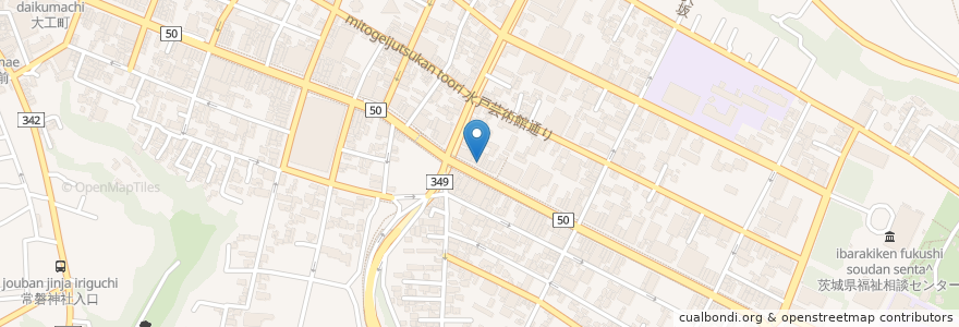 Mapa de ubicacion de スタジオAO en Japão, 茨城県, 水戸市.