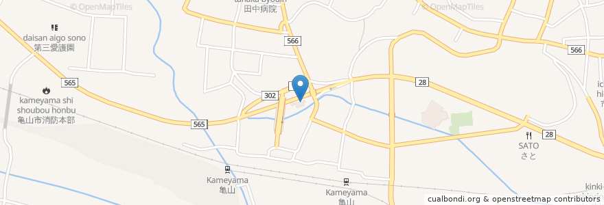 Mapa de ubicacion de 漫画喫茶 うさぎ en اليابان, 三重県, 亀山市.