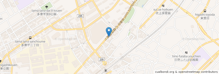 Mapa de ubicacion de Times en 日本, 東京都, 日野市.