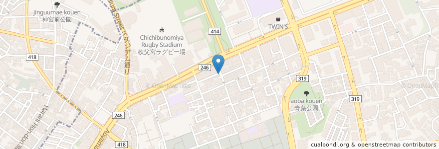 Mapa de ubicacion de 焼肉 碧山 en Japan, 東京都, 港区.