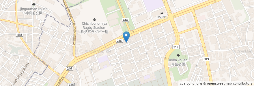 Mapa de ubicacion de 津田歯科医院 en 日本, 東京都, 港区.