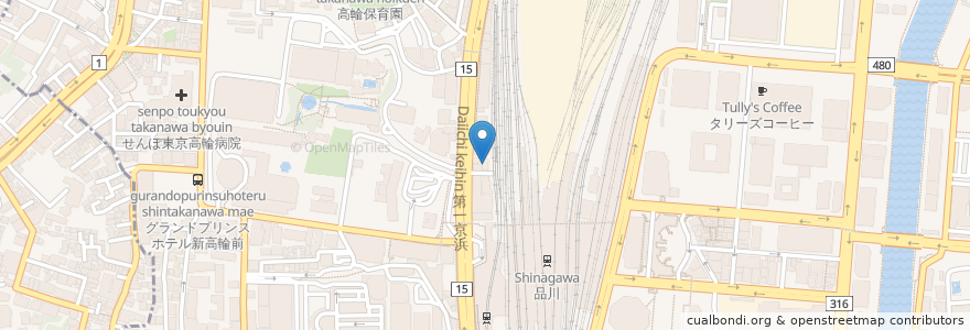 Mapa de ubicacion de 路地屋 en Japão, Tóquio.