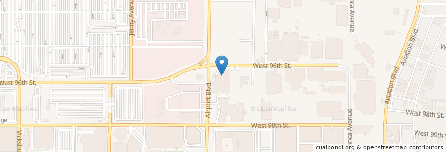 Mapa de ubicacion de Sixt Renaissance Hotel Car Rental en アメリカ合衆国, カリフォルニア州, Los Angeles County, ロサンゼルス.