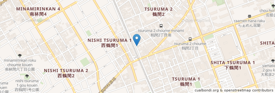 Mapa de ubicacion de モーレツ林治 en Japón, Prefectura De Kanagawa, 大和市.