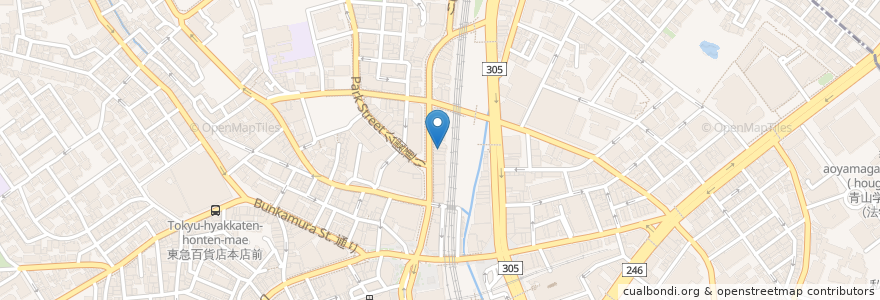 Mapa de ubicacion de 渋谷サンクスクリニック en Japon, Tokyo, 渋谷区.
