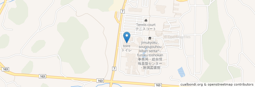 Mapa de ubicacion de トイレ en 日本, 奈良県/奈良縣, 生駒市.