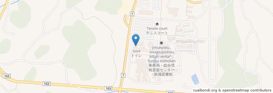 Mapa de ubicacion de トイレ en Japan, Nara Prefecture, Ikoma.