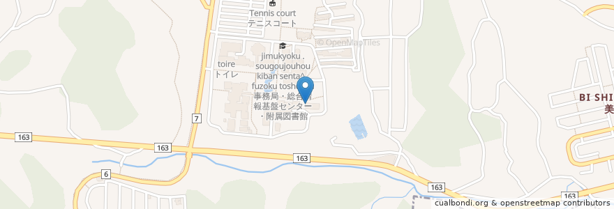 Mapa de ubicacion de トイレ en 日本, 奈良県, 生駒市.