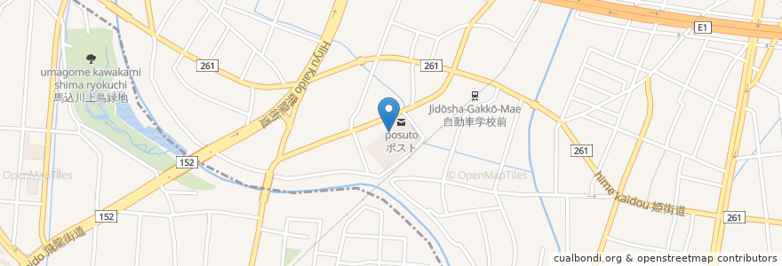 Mapa de ubicacion de パークアンドライド en 日本, 静岡県, 浜松市, 東区.