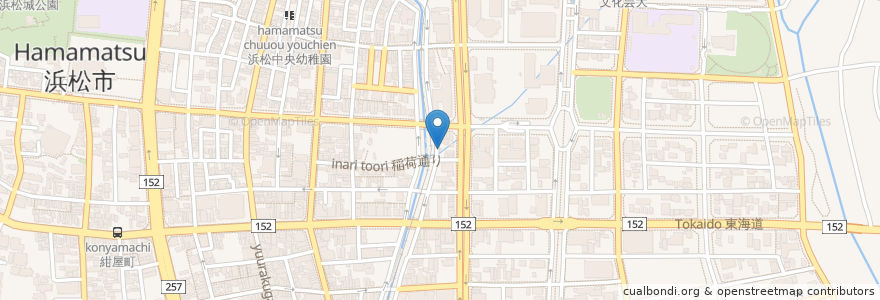 Mapa de ubicacion de タルタル en Япония, Сидзуока, 浜松市, 中区.