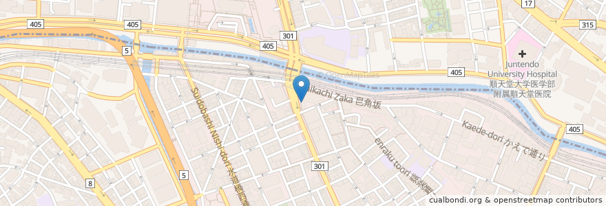 Mapa de ubicacion de TENGU SAKABA en Japon, Tokyo, 千代田区.