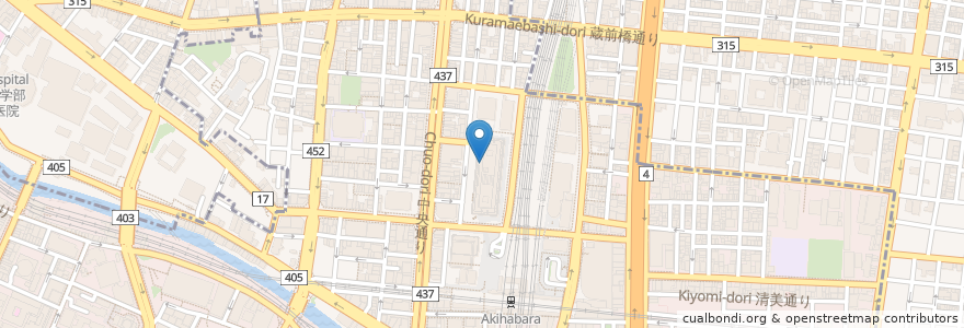 Mapa de ubicacion de Akiba ICHI en 日本, 東京都, 千代田区.
