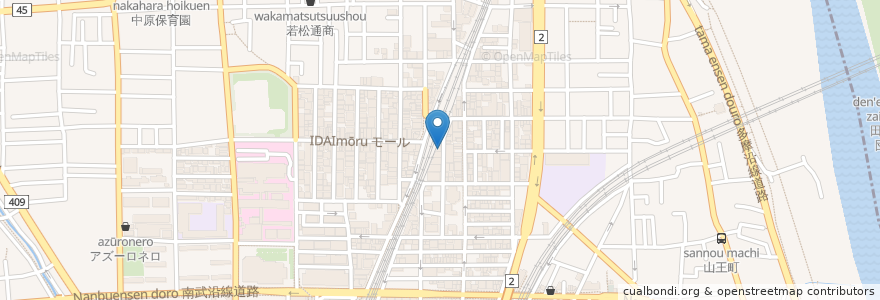 Mapa de ubicacion de すし 四季料理 泉坂 en ژاپن, 神奈川県, 川崎市, 中原区.