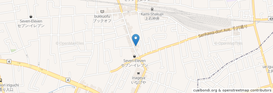 Mapa de ubicacion de いなり屋 en 日本, 東京都, 練馬区.