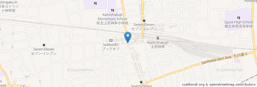 Mapa de ubicacion de ぎょうざの満洲 en Japão, Tóquio, 練馬区.