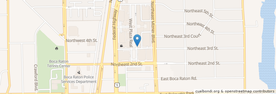 Mapa de ubicacion de Starbucks en Estados Unidos De América, Florida, Palm Beach County, Boca Raton.