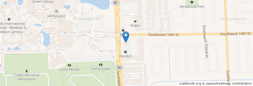 Mapa de ubicacion de Walgreens en Amerika Syarikat, Florida, Miami-Dade County.