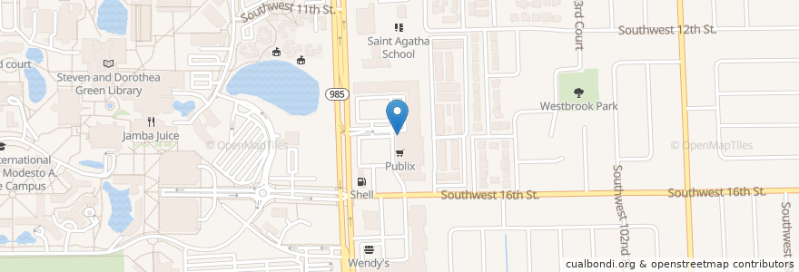 Mapa de ubicacion de Five Guys en Verenigde Staten, Florida, Miami-Dade County.