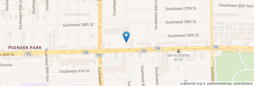 Mapa de ubicacion de Denny's en Vereinigte Staaten Von Amerika, Florida, Miami-Dade County.