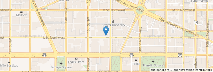 Mapa de ubicacion de 15th & L St. NW en États-Unis D'Amérique, Washington, Washington.