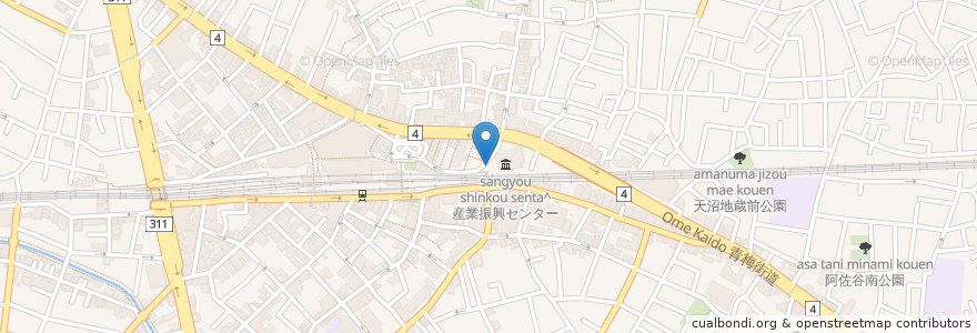 Mapa de ubicacion de 荻窪東地下自転車駐車場 en Japan, Tokyo, Suginami.
