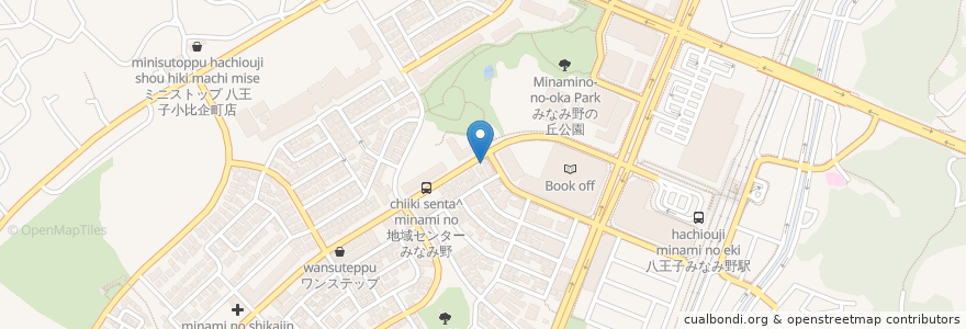 Mapa de ubicacion de Cafe Amaze en اليابان, 東京都, 八王子市.