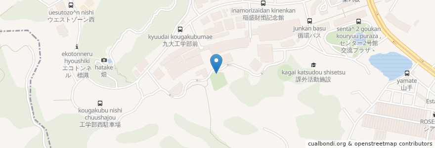 Mapa de ubicacion de ベンチ en Japon, Préfecture De Fukuoka, 福岡市, 西区.