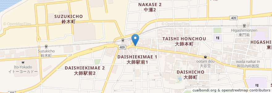 Mapa de ubicacion de ダルマサブレー en ژاپن, 神奈川県, 川崎市, 川崎区.