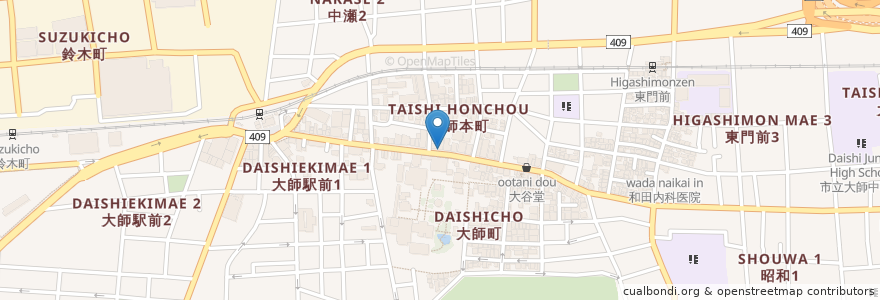 Mapa de ubicacion de Day Service Center - Budo no Sato en Japan, Kanagawa Prefecture, Kawasaki, Kawasaki Ward.