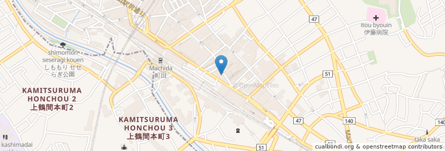 Mapa de ubicacion de 珈琲舎 ロッセ en اليابان, 東京都, 町田市.