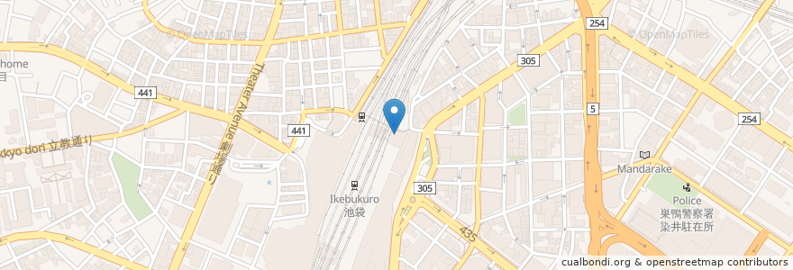 Mapa de ubicacion de ウイロード自転車駐車場 en Japan, 東京都, 豊島区.