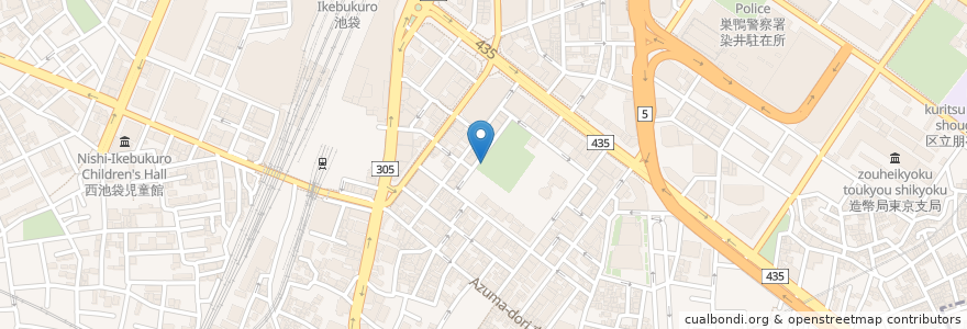Mapa de ubicacion de 池袋駅南自転車駐車場 en اليابان, 東京都, 豊島区.