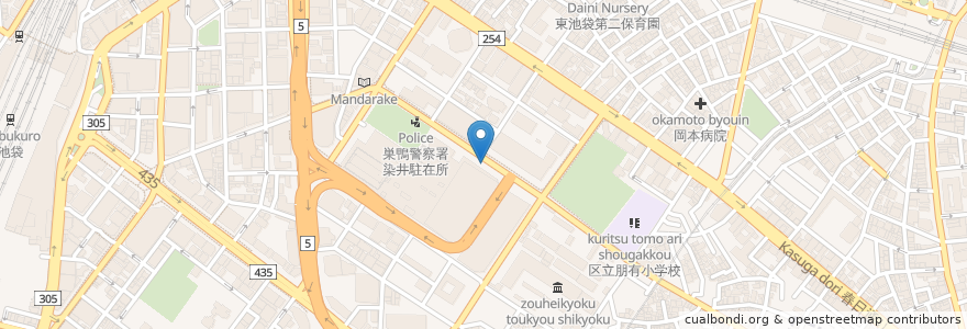 Mapa de ubicacion de サンシャインシティ北駐輪場 en 일본, 도쿄도, 豊島区.